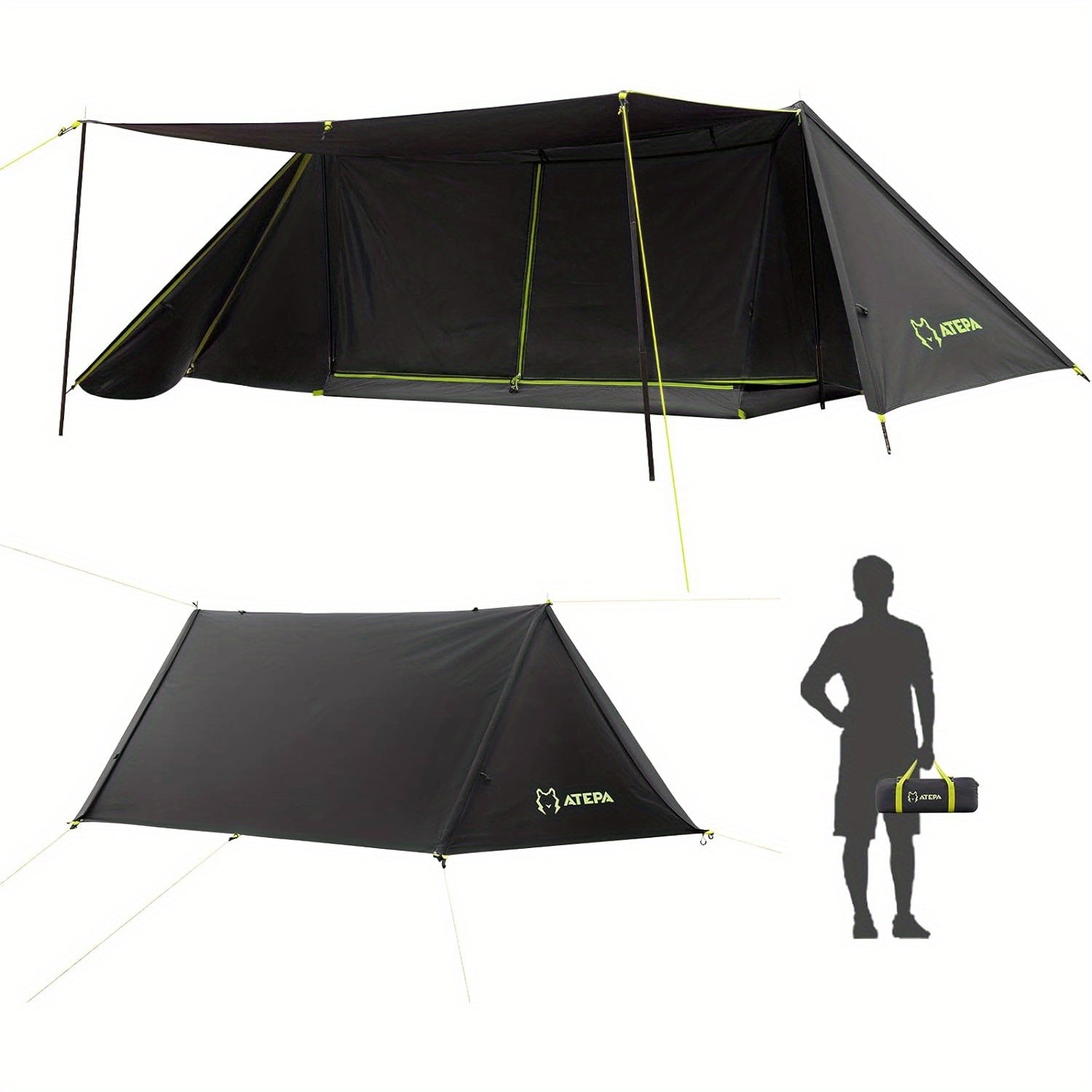 ATEPA Distaghil Sar Terkking Tent Military Curtain Tent, Solo Tent