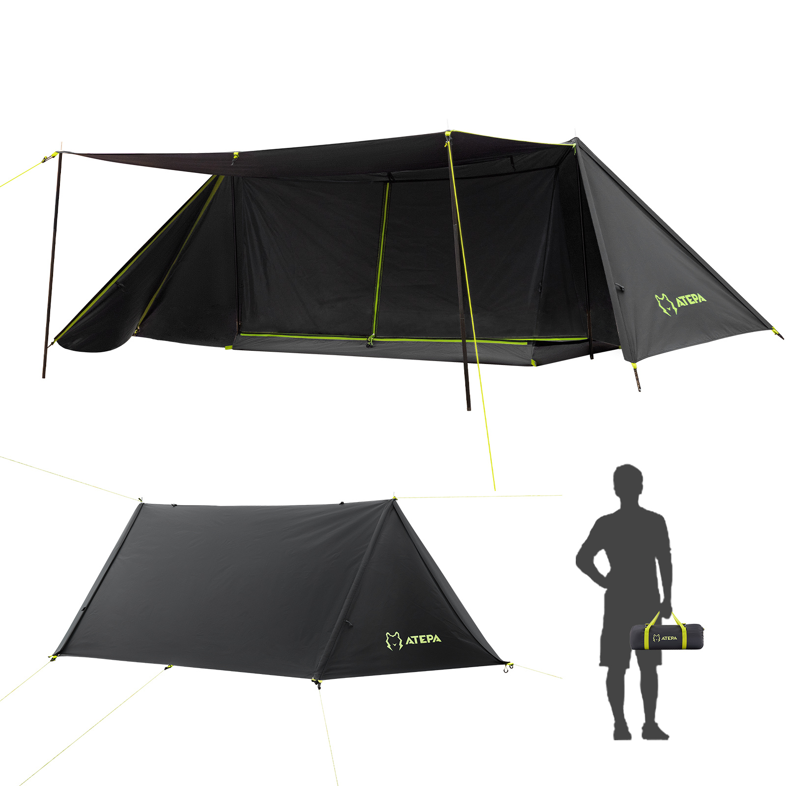 ATEPA 1 Person Terkking Tent for Backpacking