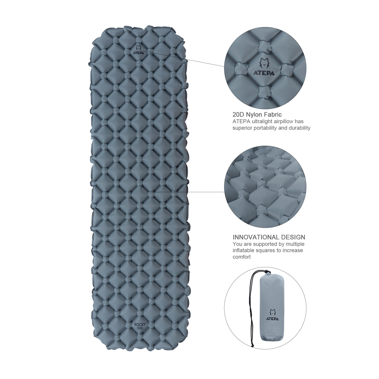 ATEPA ROCKY 500 Single Air Pad