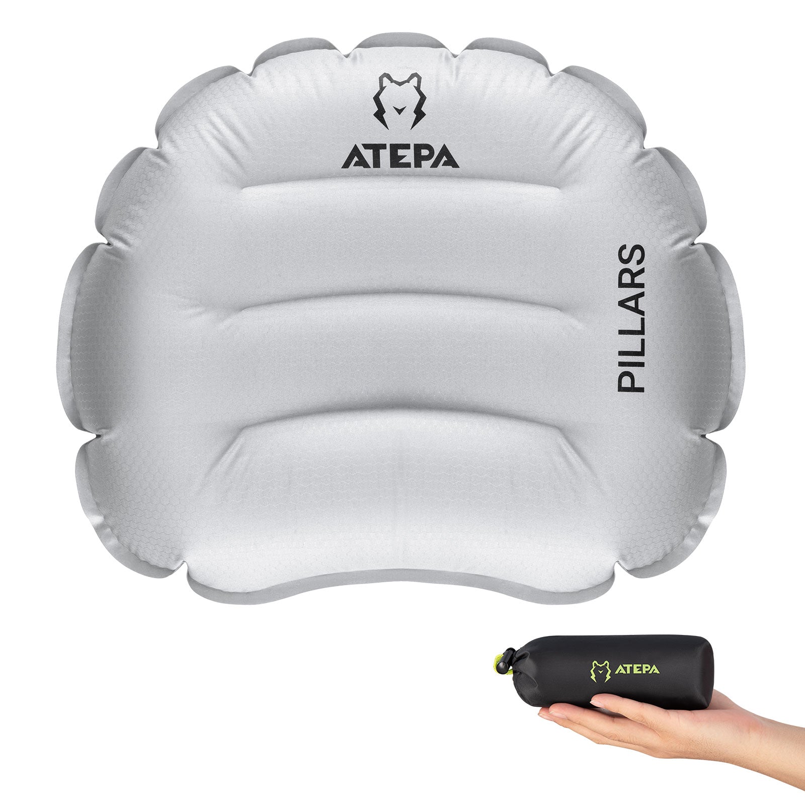 ATEPA VIRGA Air Pillow Ultralight Down Alternative Inflatable Travel Pillow