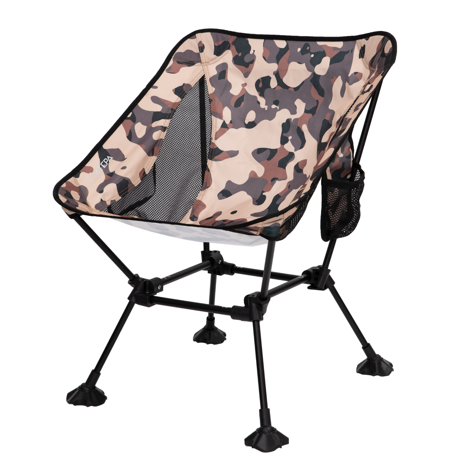 ATEPA Foldable Camping Chair Ultralight Square Tall Chair