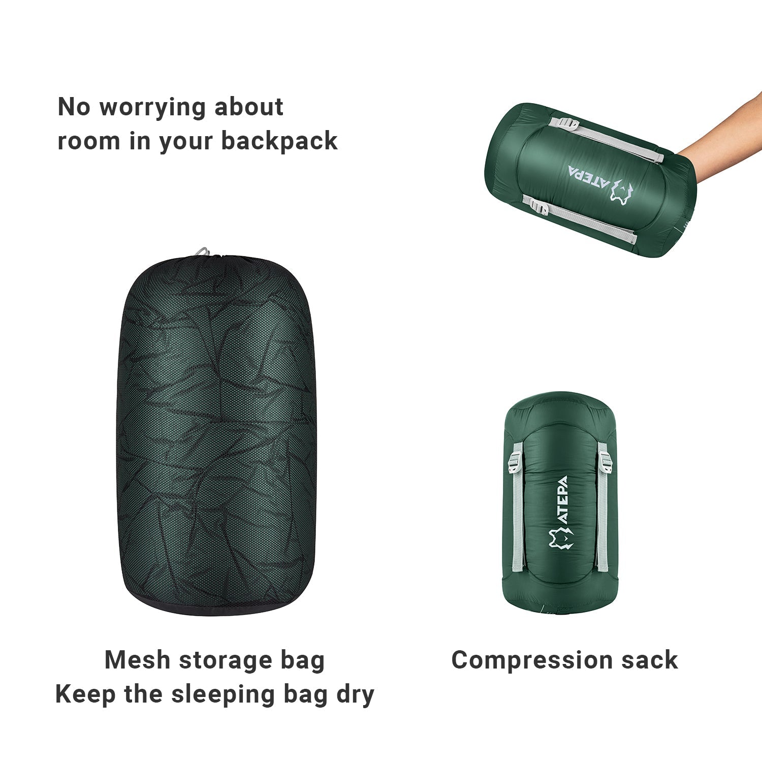 ATEPA DENALI 550L Down Sleeping Bag-Mummy