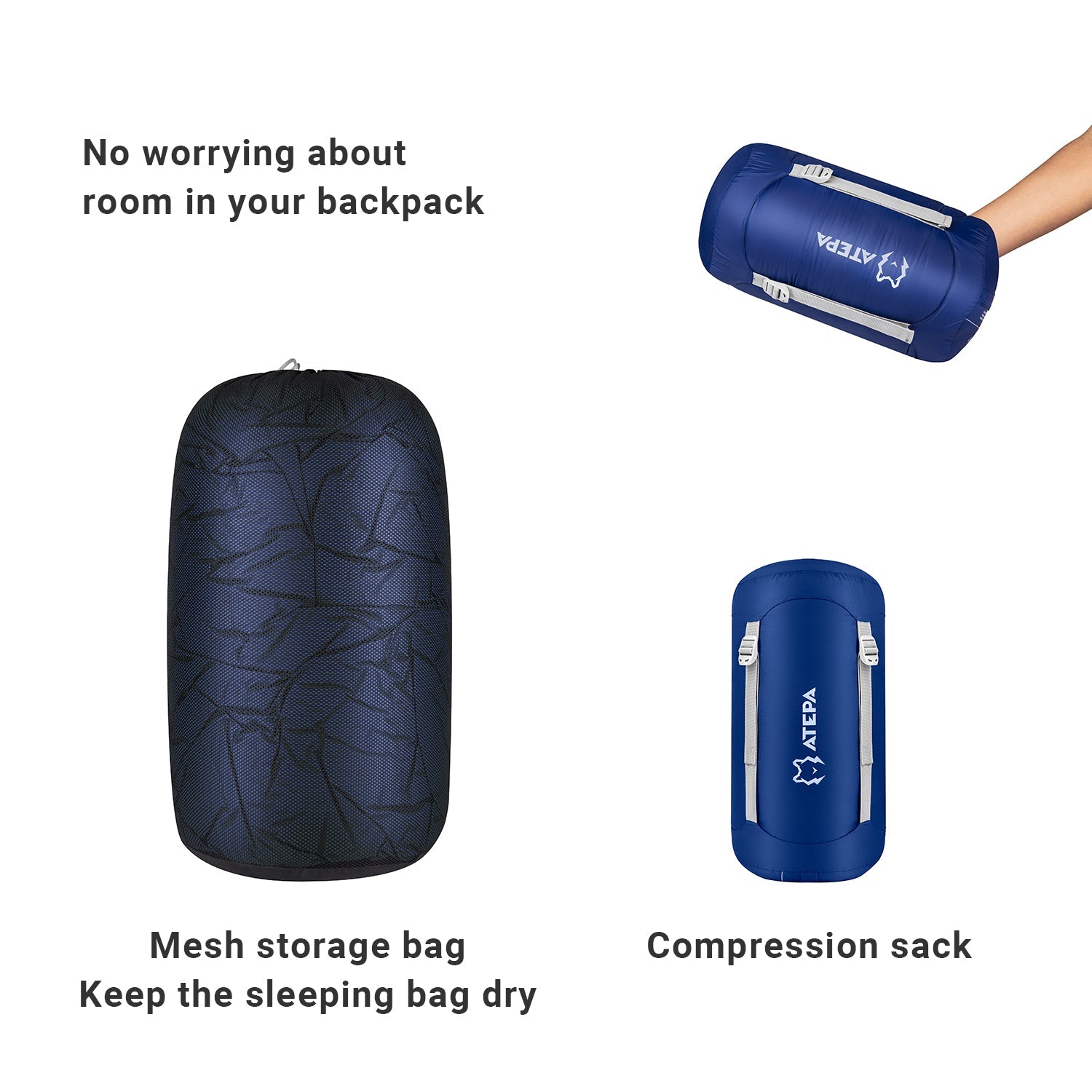 ATEPA DENALI 550L Down Sleeping Bag-Mummy