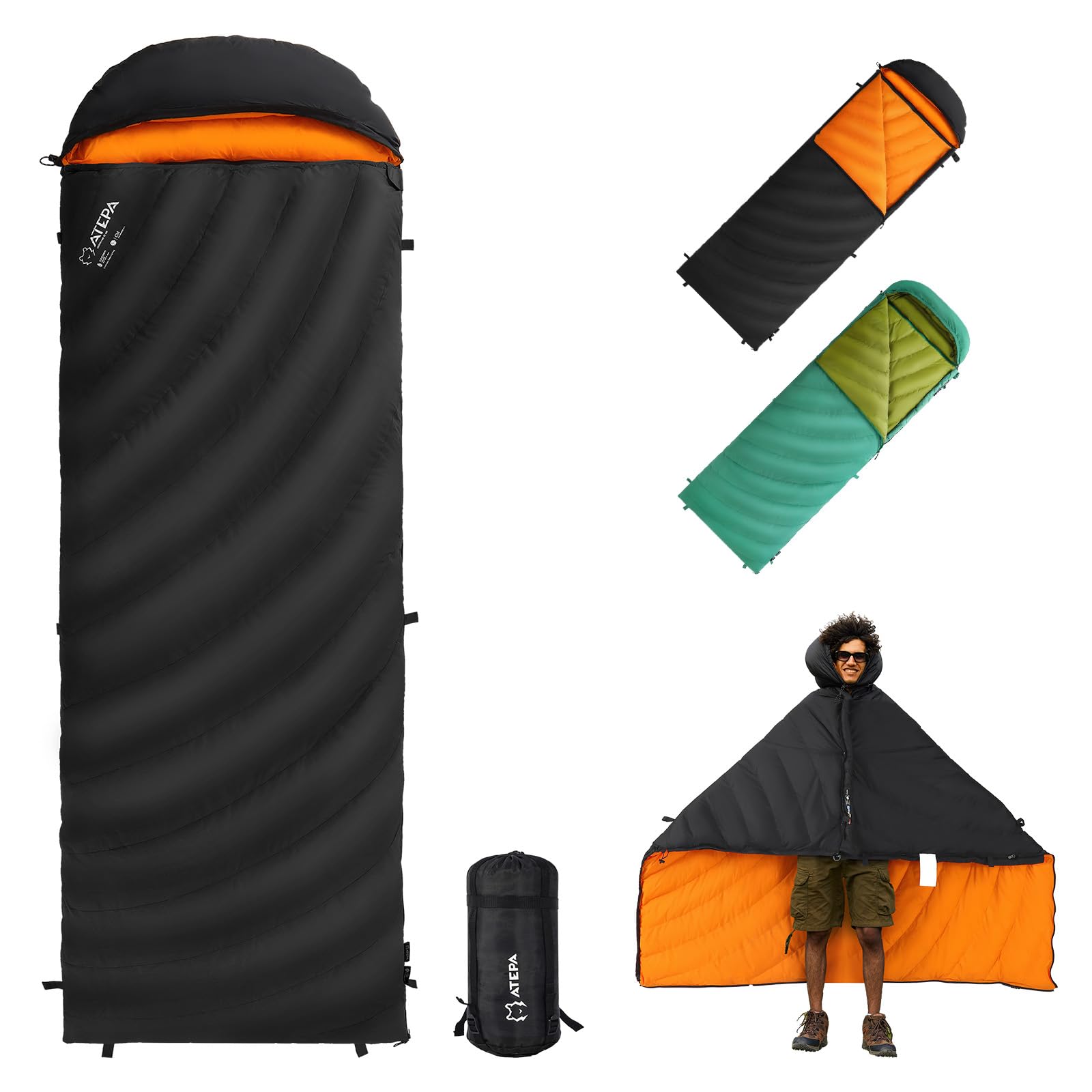 ATEPA Coldmaster Down Sleeping Bag Ultralight Sleeping Bag