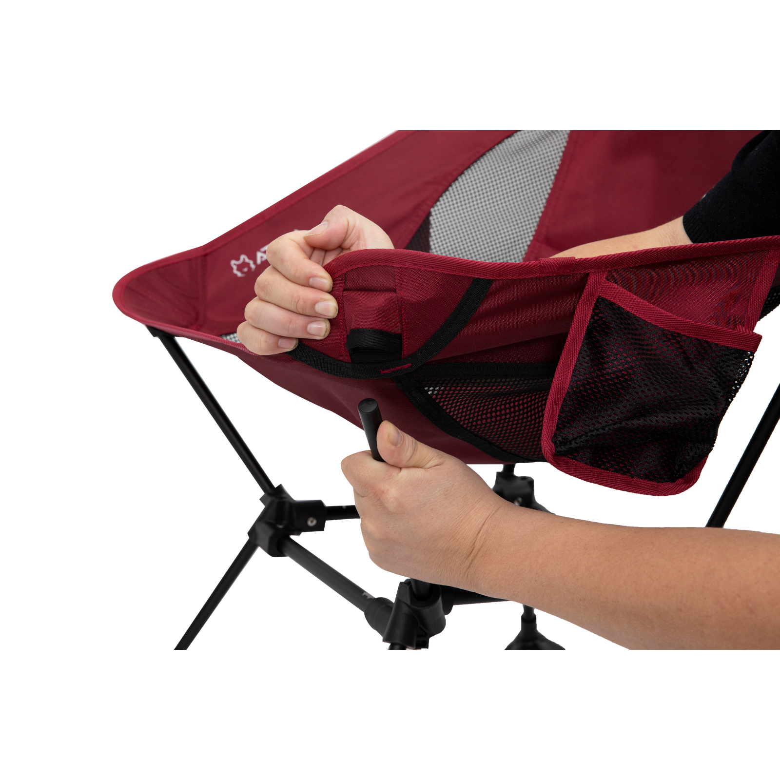 ATEPA Foldable Camping Chair Ultralight Square Tall Chair