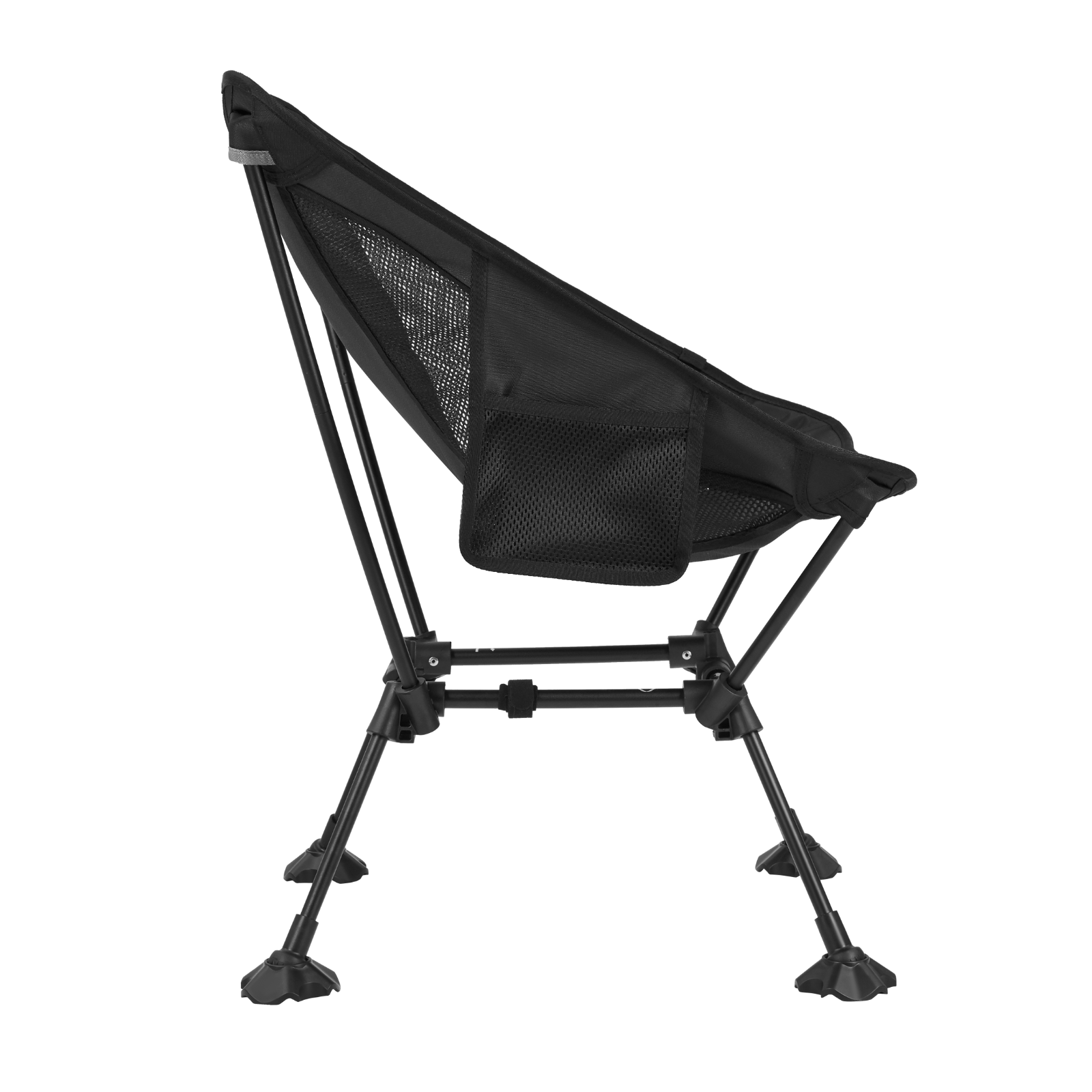 ATEPA Foldable Camping Chair Ultralight Square Tall Chair Black