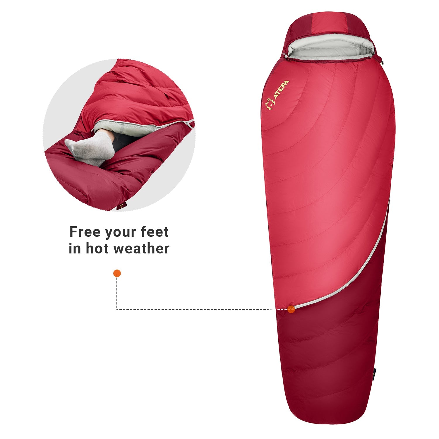 ATEPA DENALI 550L Down Sleeping Bag-Mummy