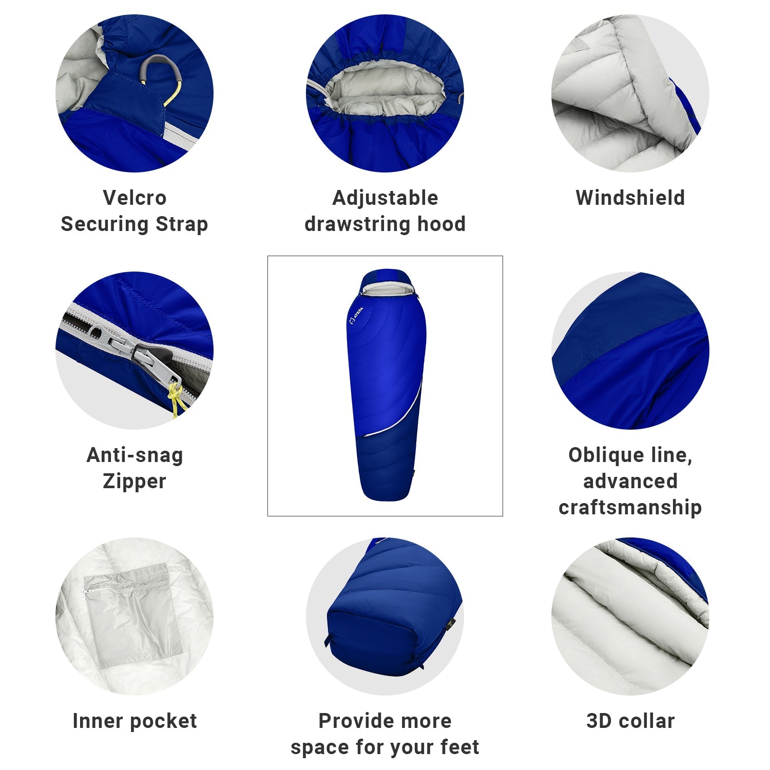 ATEPA DENALI 320 Down Sleeping Bag-Mummy