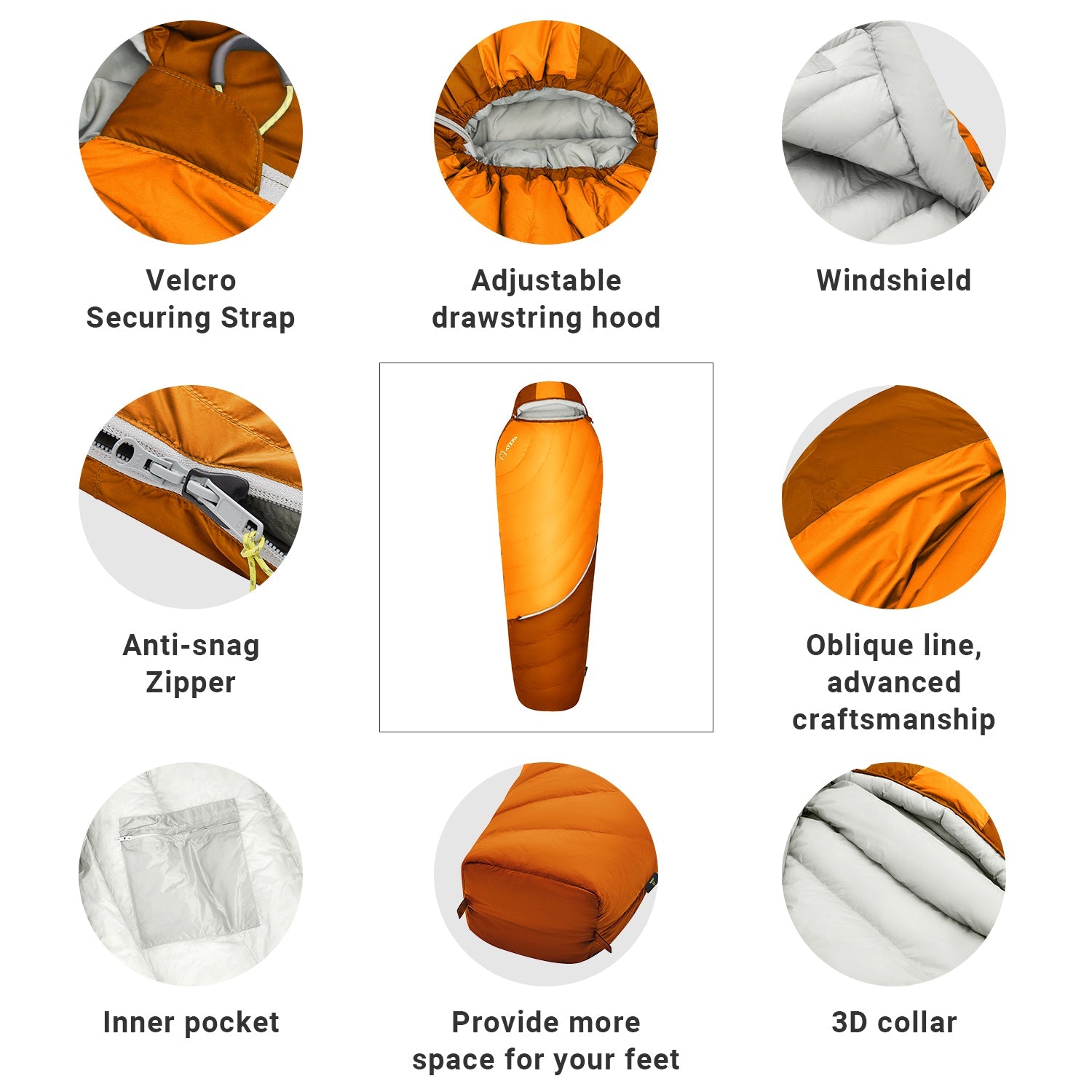 ATEPA DENALI 320 Down Sleeping Bag-Mummy