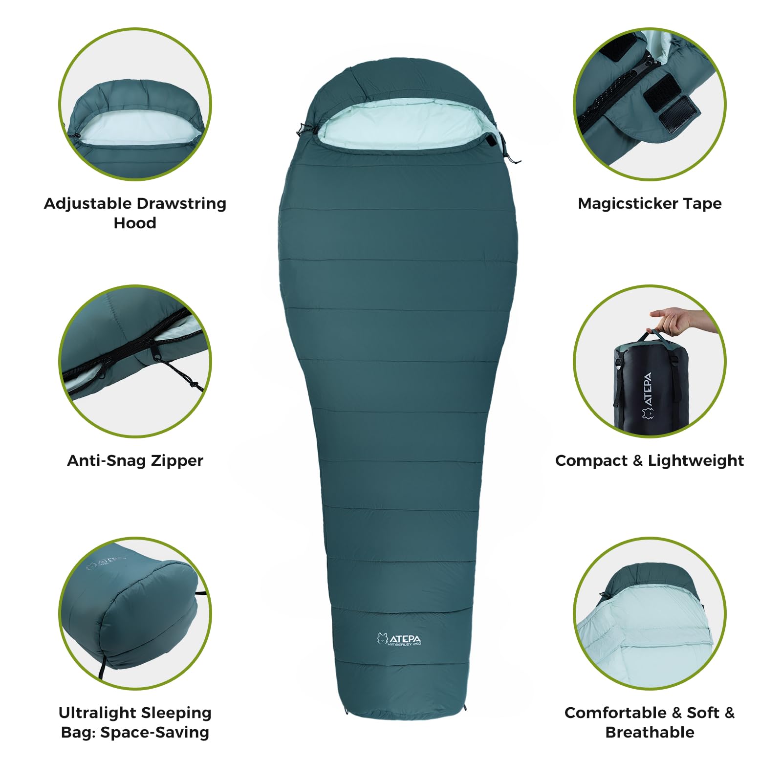 ATEPA KIMBERLEY 250 Sleeping Bag - Men's