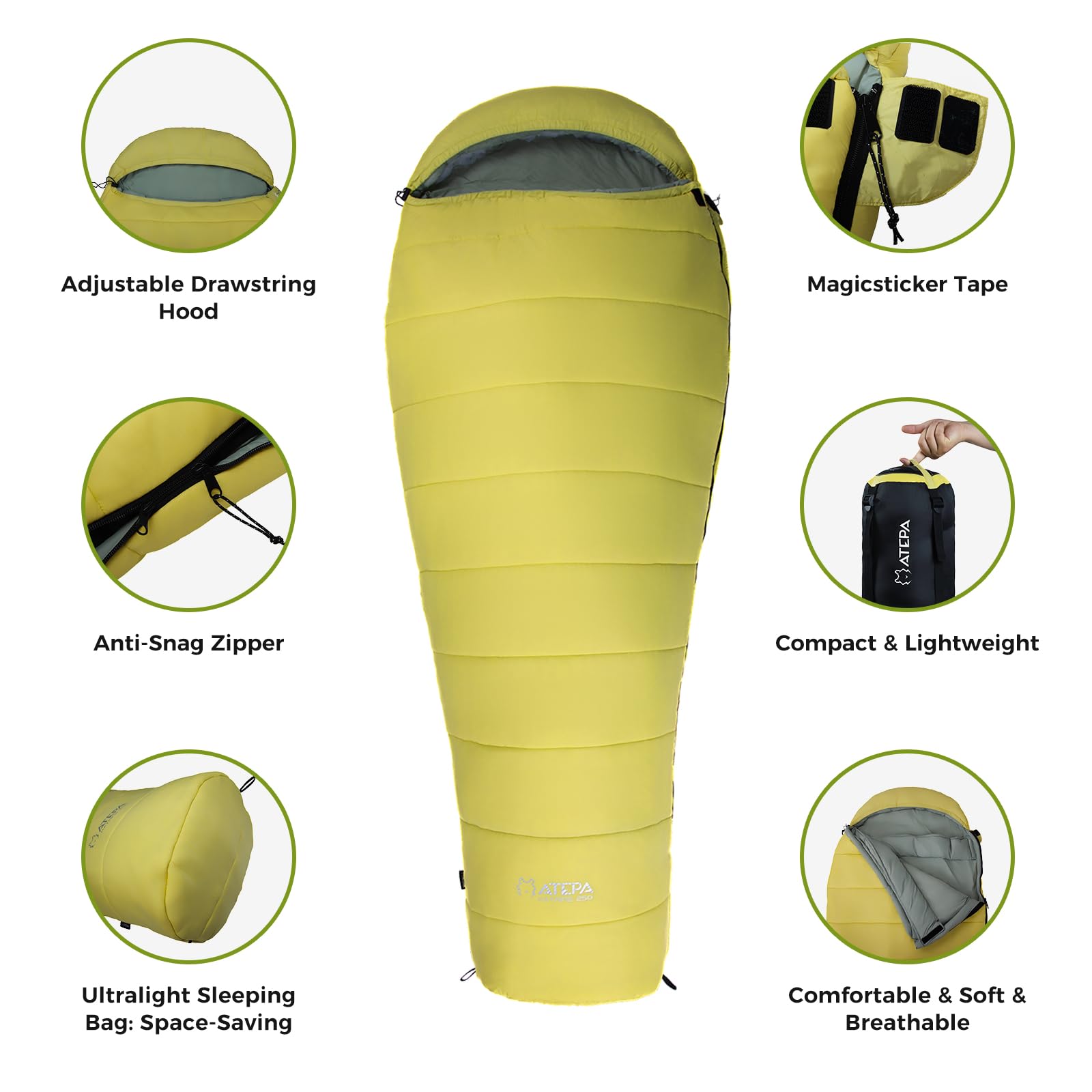 ATEPA KATRINE 250 Sleeping Bag - Women's