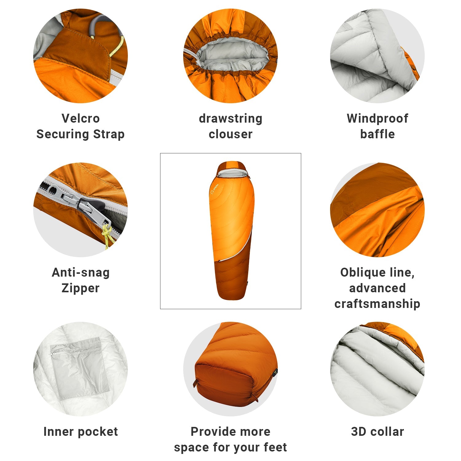 ATEPA DENALI 550L Down Sleeping Bag-Mummy