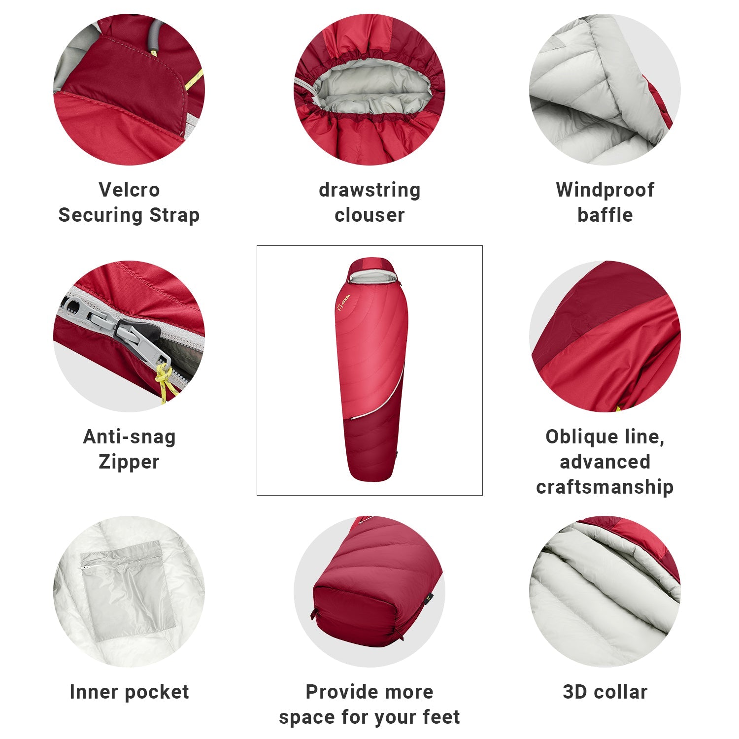 ATEPA DENALI 550L Down Sleeping Bag-Mummy