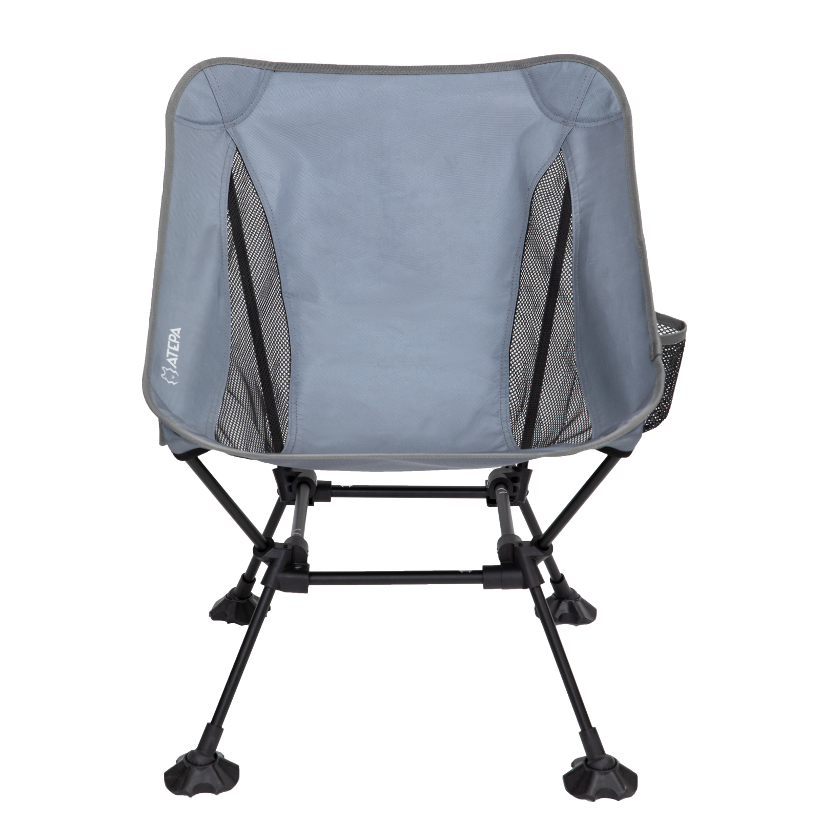 ATEPA Foldable Camping Chair Ultralight Square Tall Chair（2 Pack）