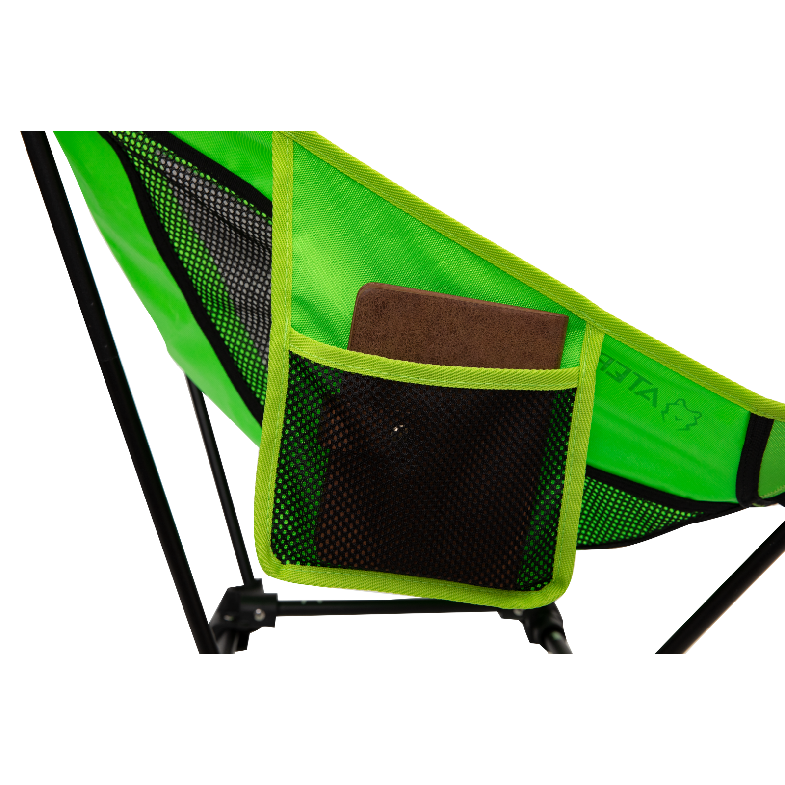 ATEPA Foldable Camping Chair Ultralight Square Tall Chair（2 Pack）