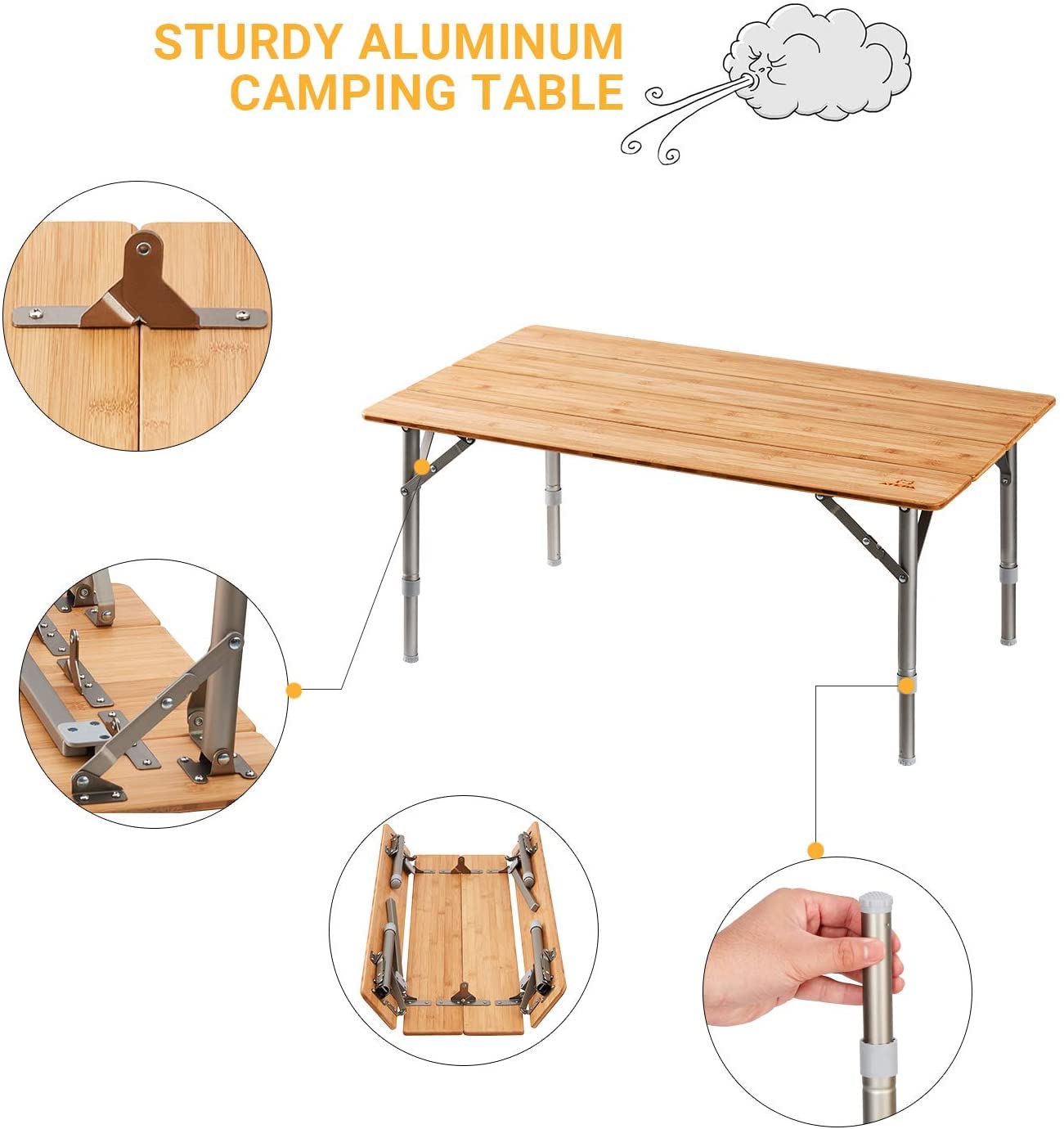 ATEPA BAMBOO Small Bamboo Table