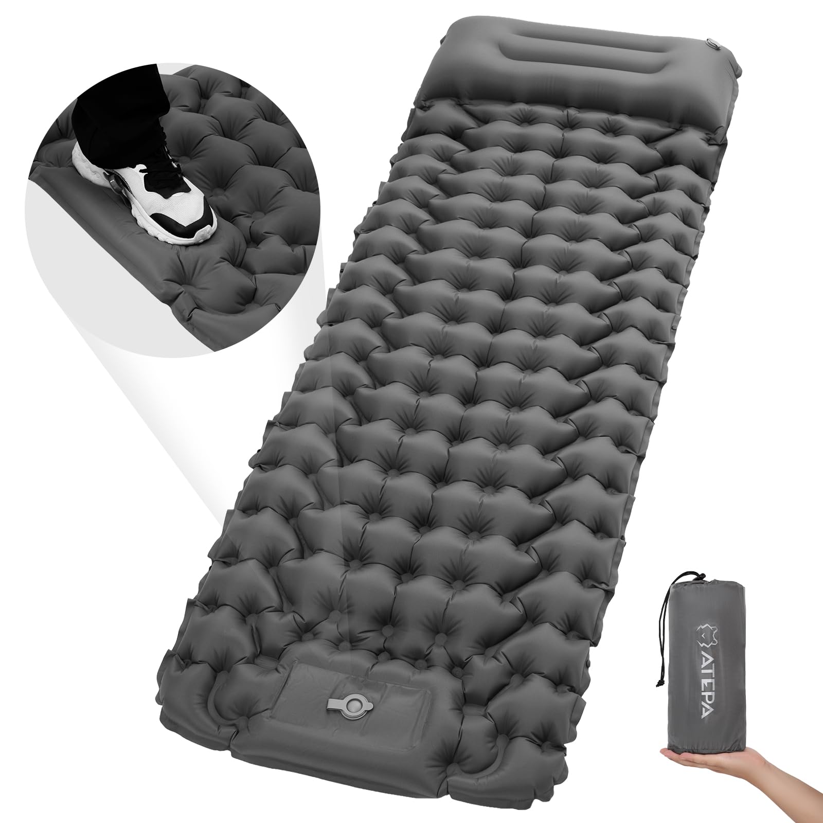 ATEPA DELUXE 7 Single Air Pad Camping Mattress