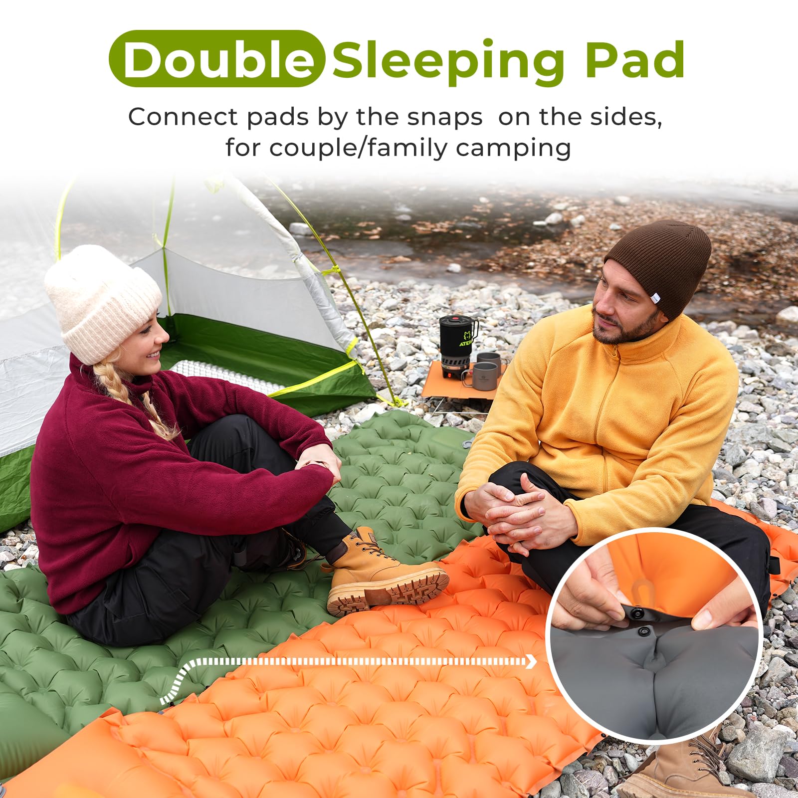 ATEPA DELUXE 7 Single Air Pad Camping Mattress