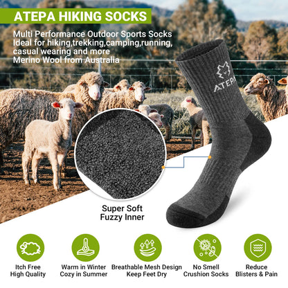 ATEPA 50% Wool Socks (1 Pair)