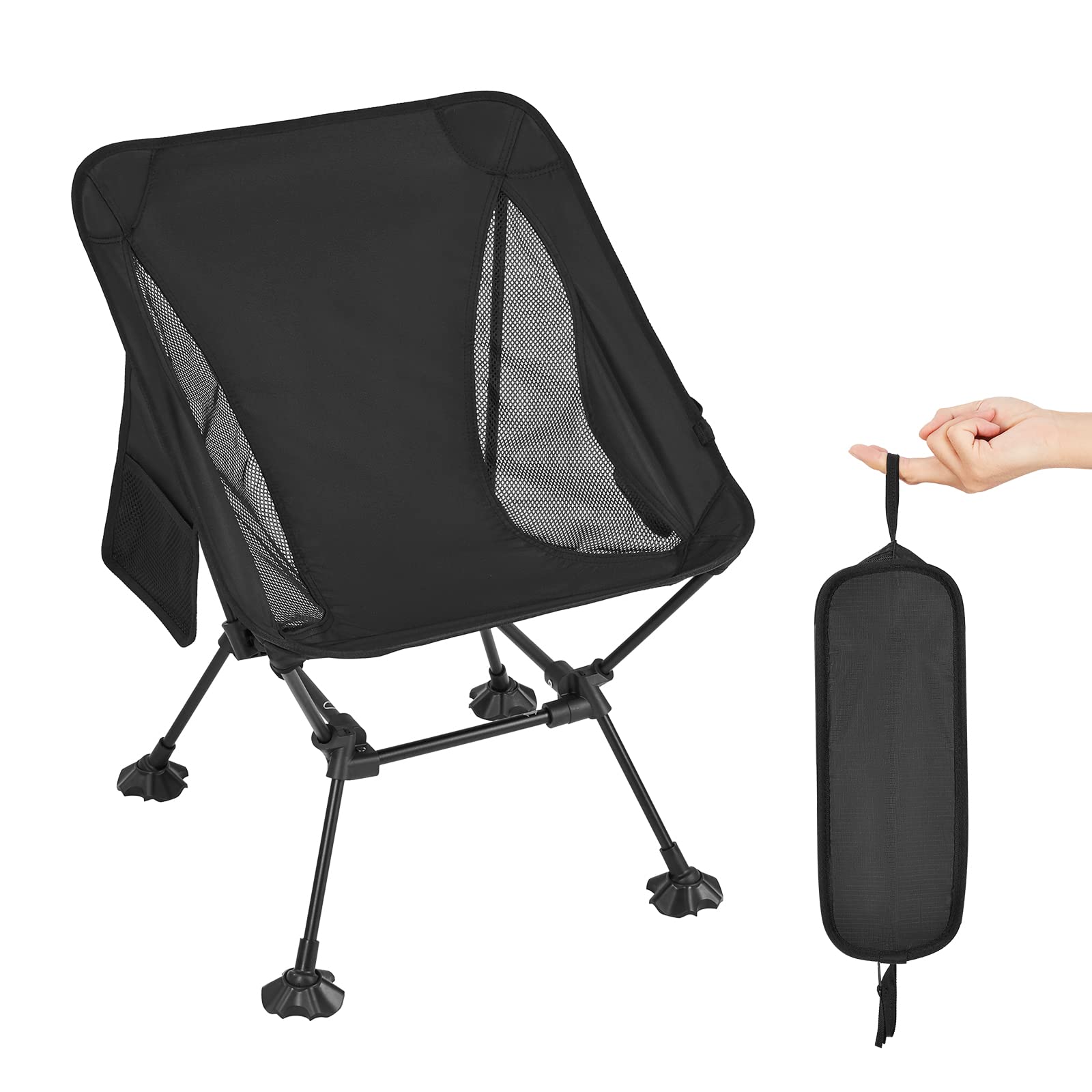 ATEPA Ultralight Square Tall Chair Comfort Folding Chair