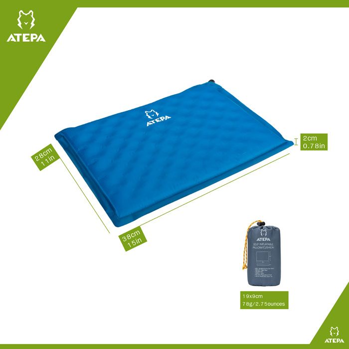 ATEPA【1-Pack & 2-Pack Self-Inflating Insulated Seat Cushion for